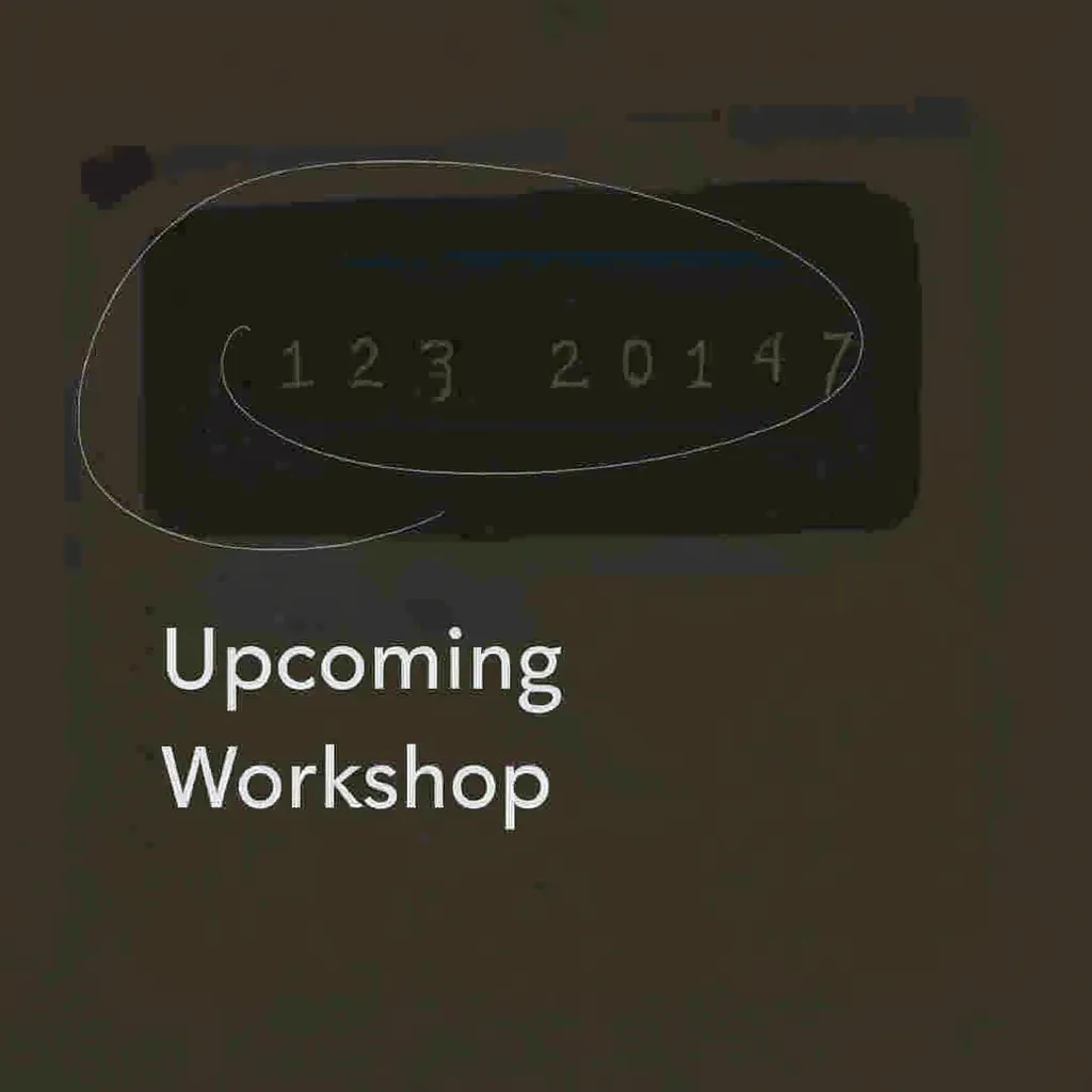 Oznámení o nadcházejícím workshopu